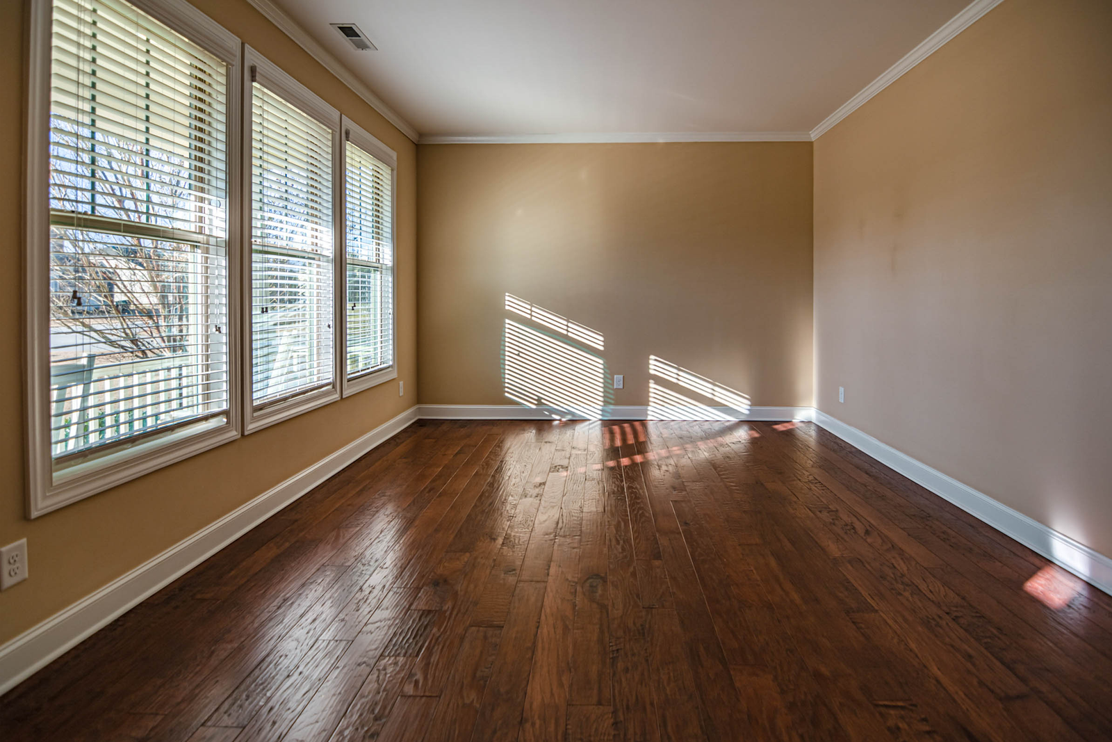 The same tenancy after strip-out, patch, paint and handover clean